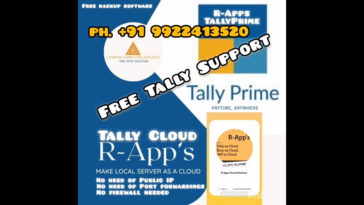 R-Apps Tally Prime Server Cloud Solutions | Tally ERP remotely | Access from anywhere without IP