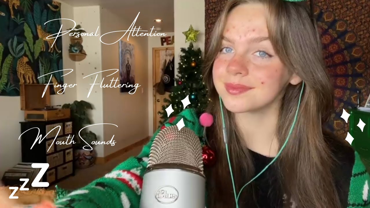Gracie K ASMR 1 Hour Finger Fluttering Compilation | Personal Attention, Mouth Sounds, Liquid Sounds