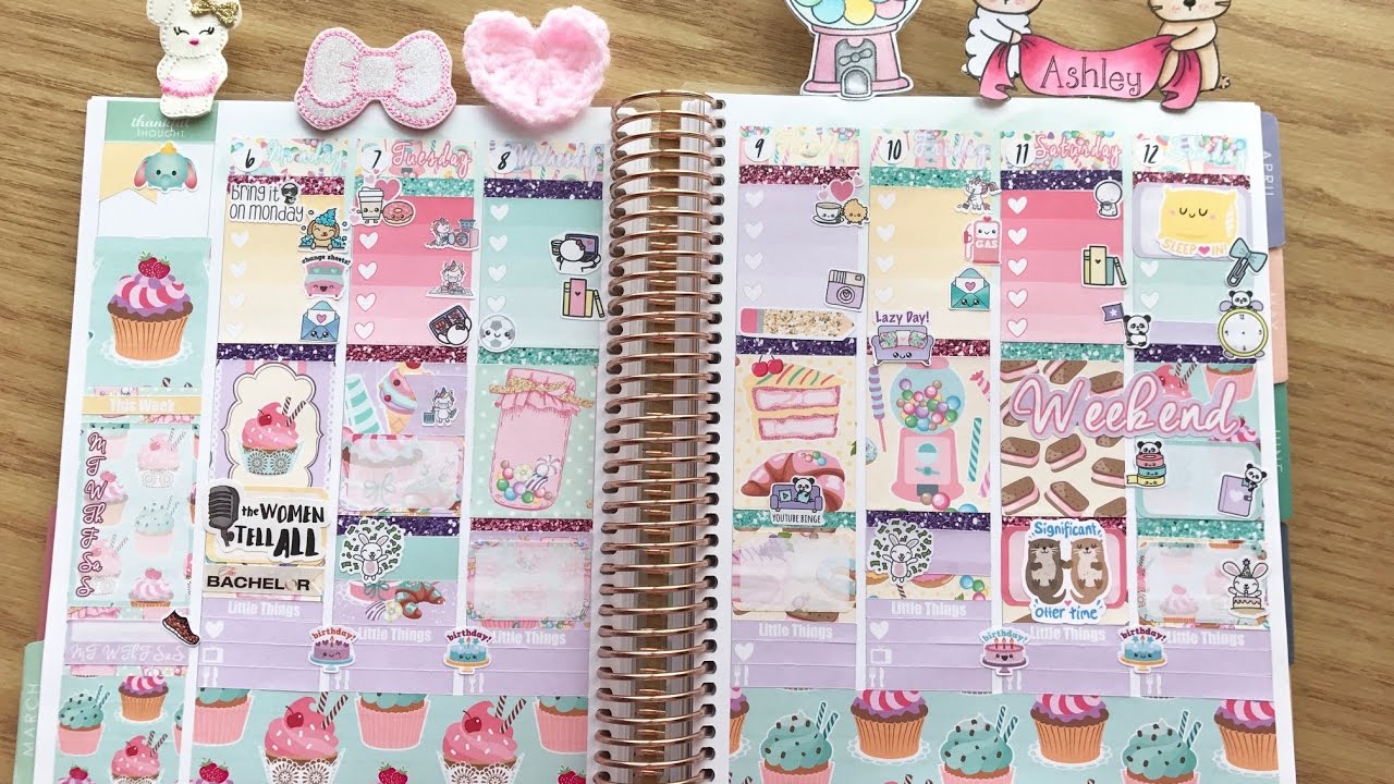 Plan With Me - Feat. HappyPlannerGal (Erin Condren Vertical - No White Space)