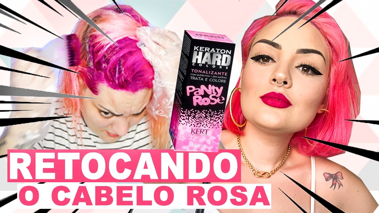 PINTEI O CABELO DE ROSA NEON/CHOQUE! Panty Rose