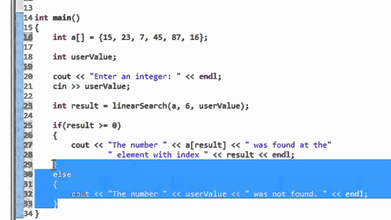 C++ Programming: Binary Search Algorithm