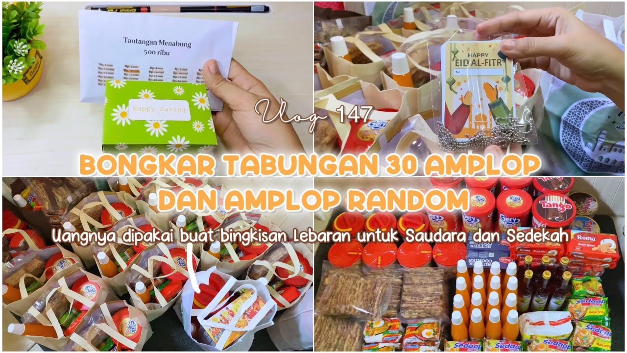 Bongkar Tabungan Sisa Uang Bulanan Untuk Buat Bingkisan Lebaran 🕌