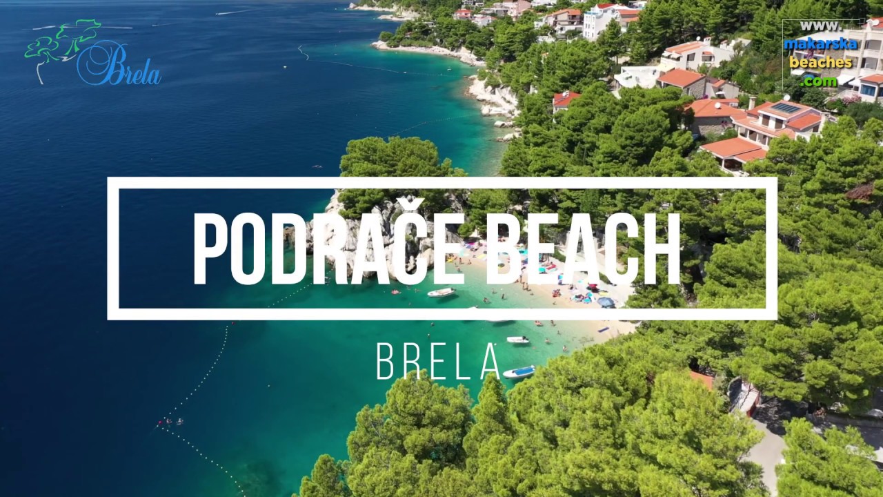 Podrace beach Brela, Makarska Riviera summer 2019 - Makarska Riviera Beaches in FULL HD
