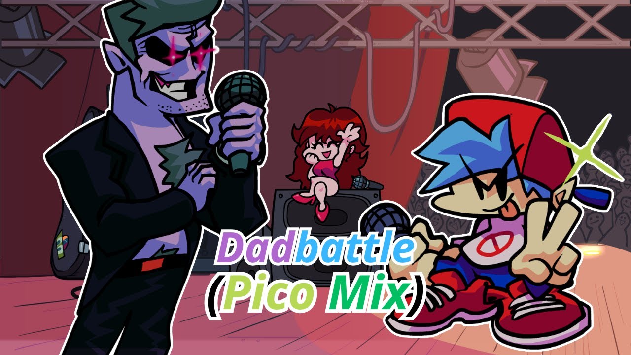 FNF Dadbattle (Pico Mix) but BF sings it (Adel's take)