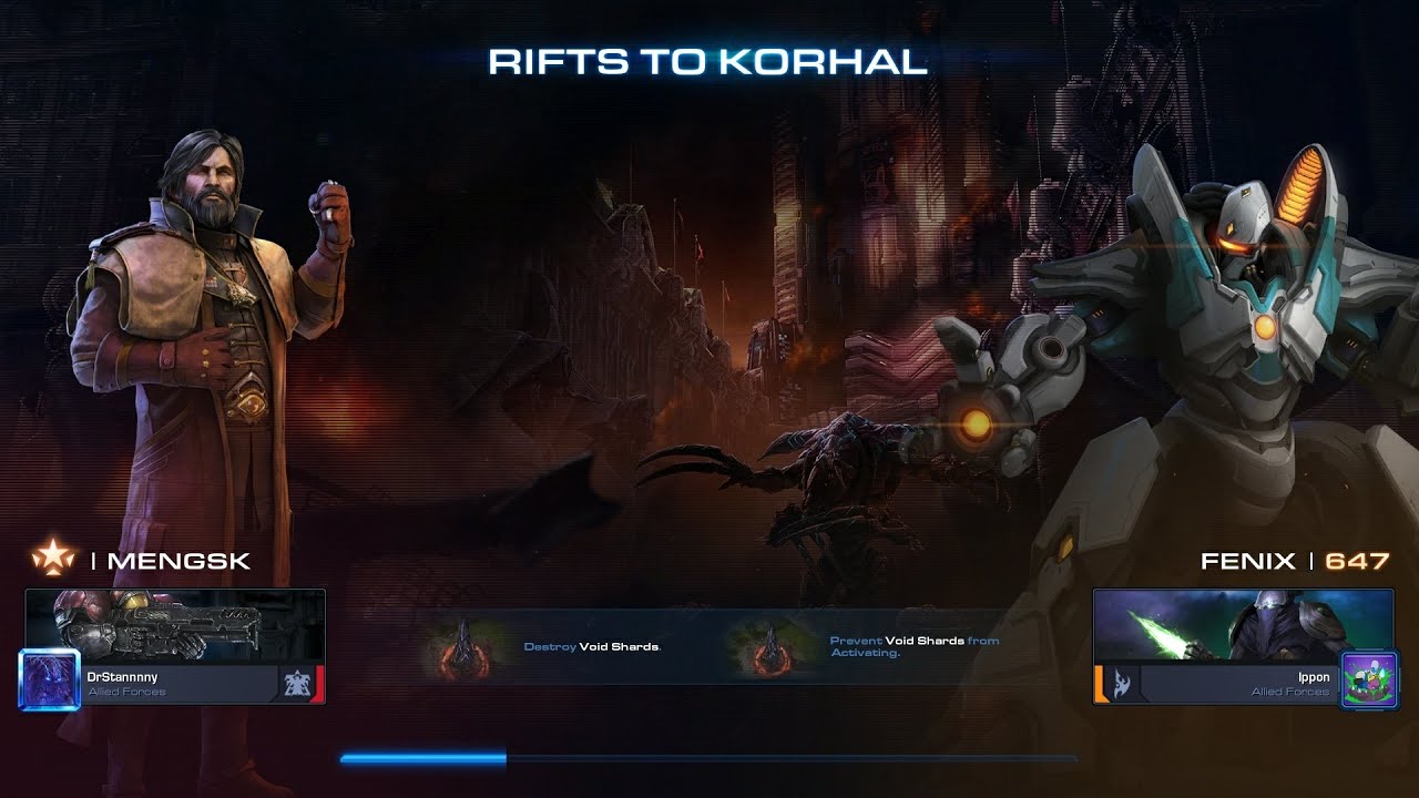 StarCraft 2 Co-Op MENGSK lvl 1000 Rifts to Korhal Brutal+Bonus