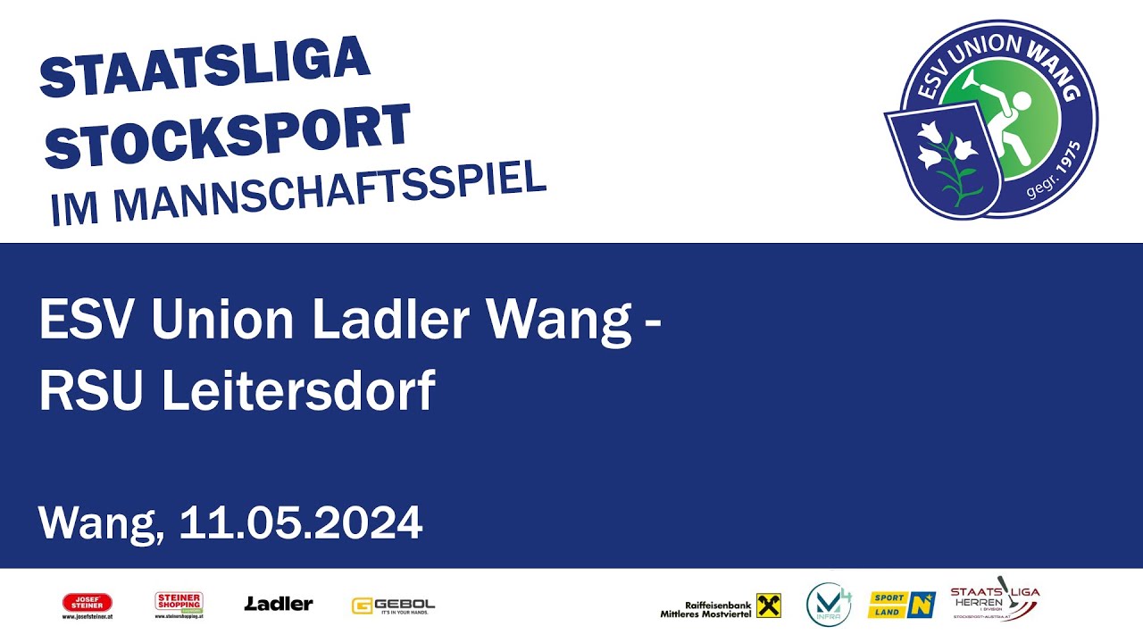 Staatsliga Herren 2024 - ESV Union Ladler Wang - RSU Leitersdorf - 11.05.2024