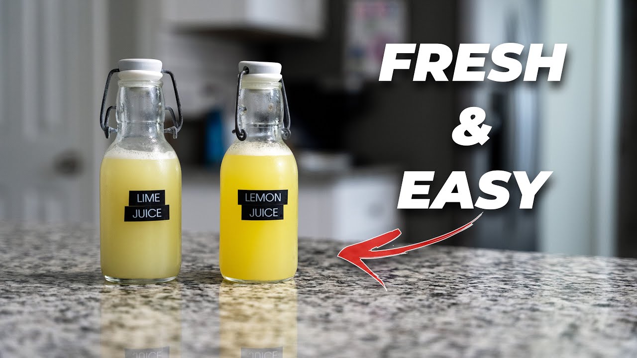 Best way to make FRESH lemon and lime juice for cocktails!