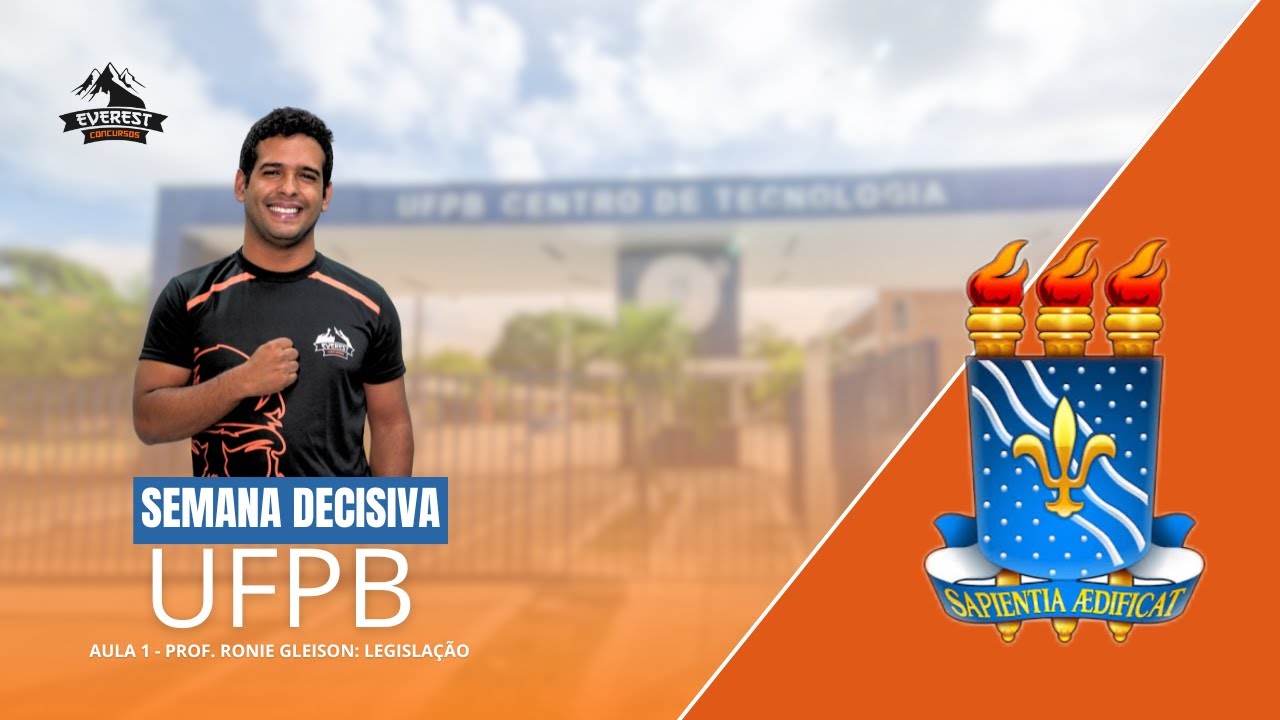 LIVE: SEMANA DECISIVA - UFPB | CONTEÚDO: LEI 8.027/90 | PROF. RONIE GLEISON