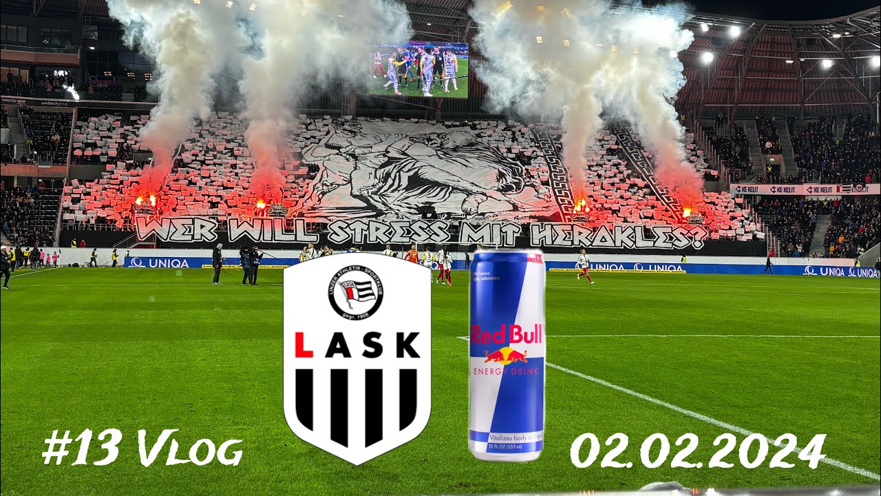 StadionVlog #13 - Lask Linz vs FC Red Bull Salzburg 🐷(2:3) (02.02.2024)