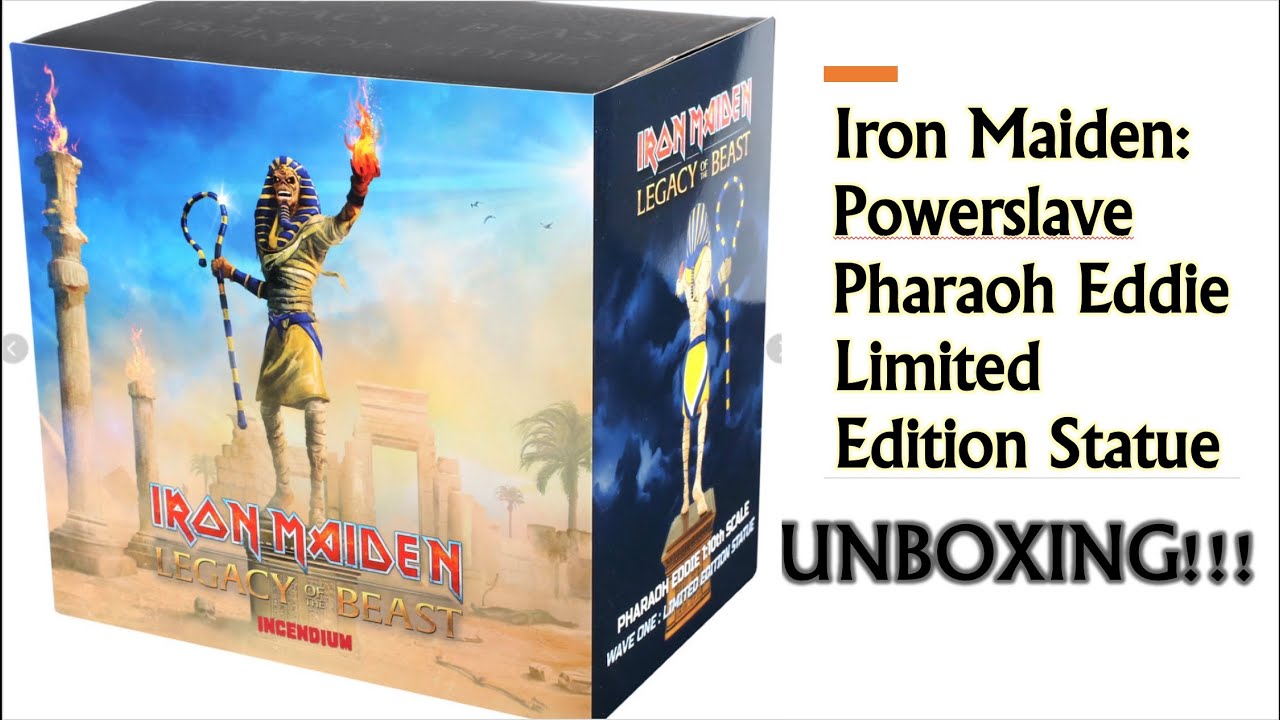 Iron Maiden Eddie Pharaoh Statue Unboxing!!!