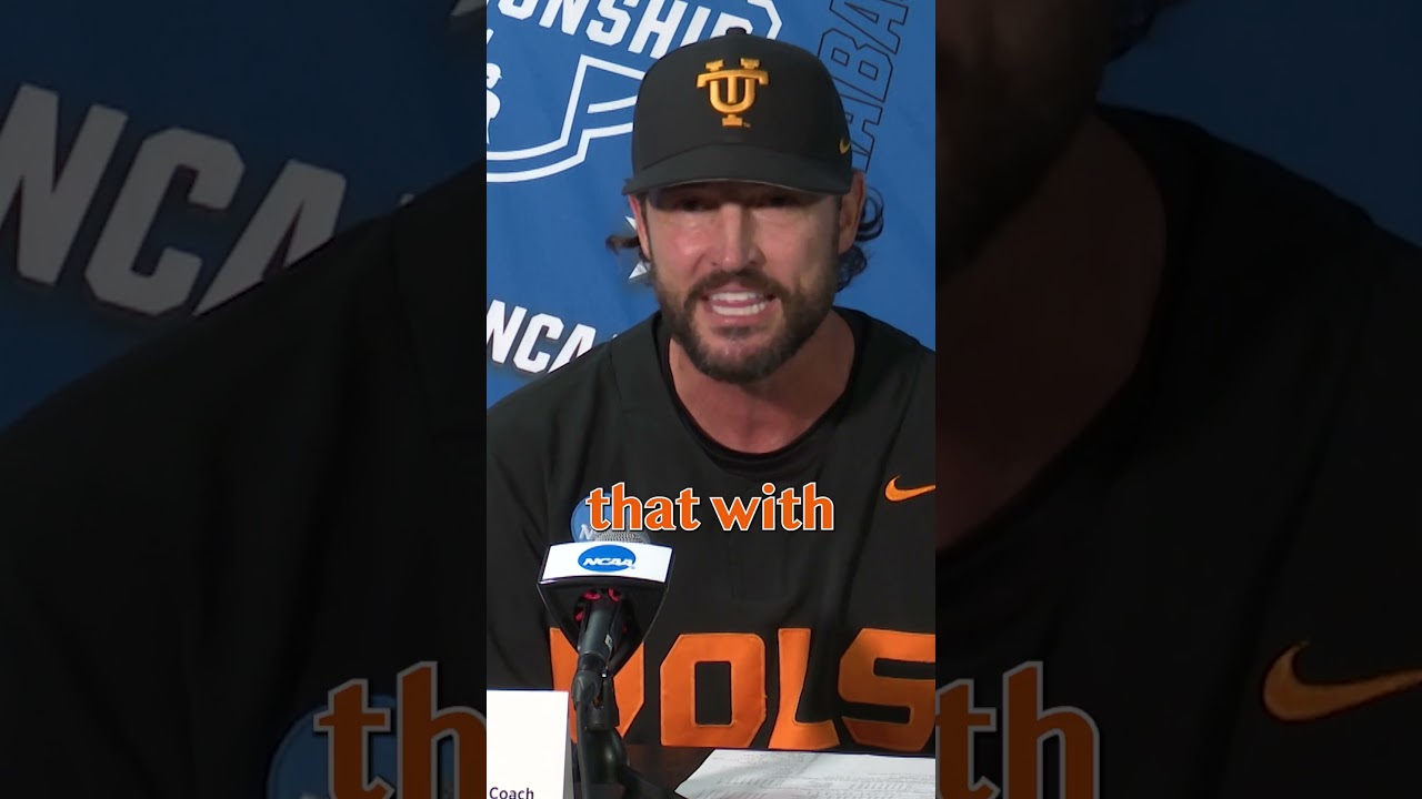 'That's my guy' Tony Vitello gets emotional talking about Cal Stark #tennesseebaseball #vols #shorts