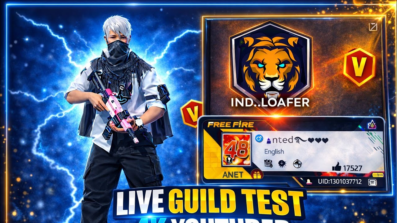 4vs4 Custom Room Live ⚔️ Guild Test + Tryouts 🤯👀