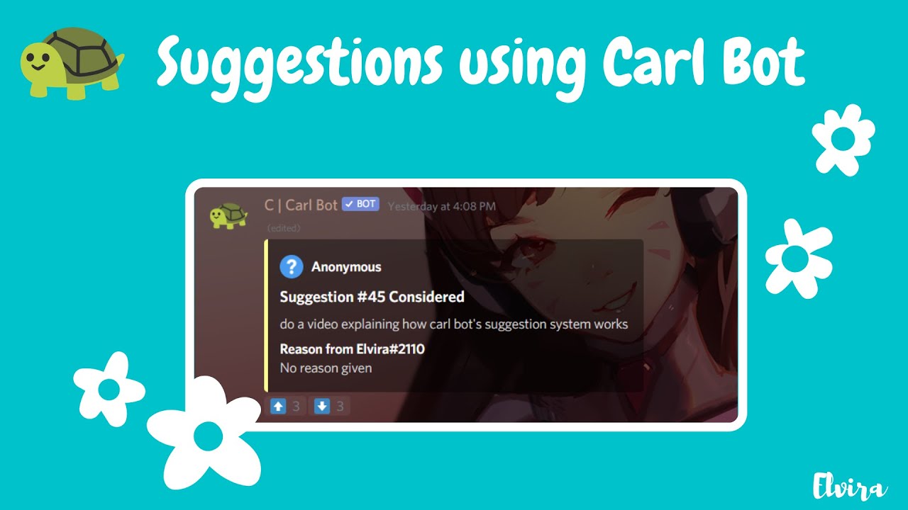 Setting up suggestions│Carl Bot│Tutorial│Join our DISCORD│Elvira