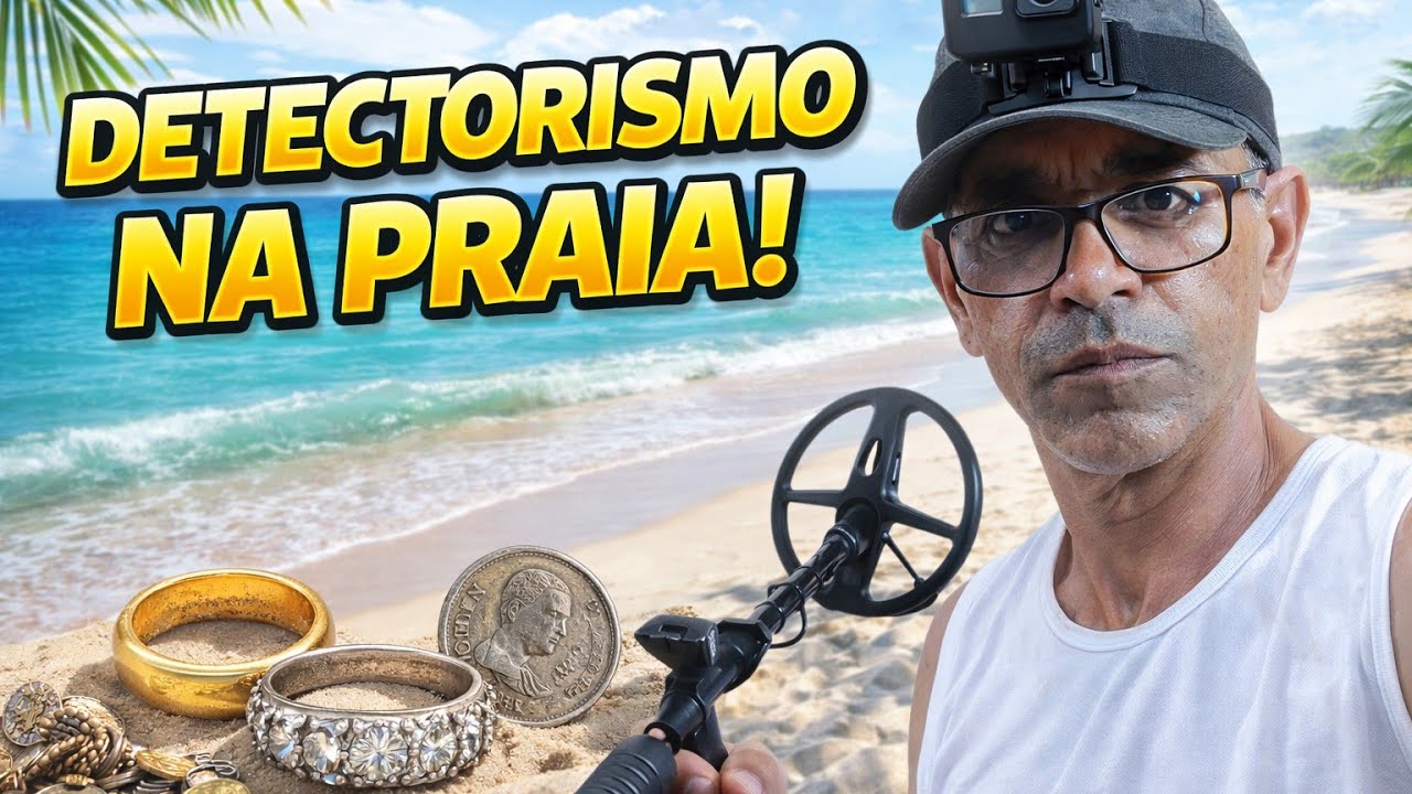 Detectorismo INSANO na praia! Um achado atrás do outro 😱#detectoristaraiz #metaldetecting #coin