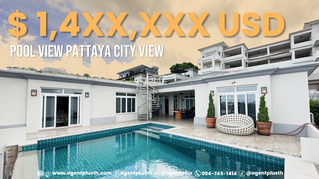 $ 1,4XX,XXX USD Luxury pool villa SiamRoyalView Pattaya Ocean view พูลวิลล่าหรูพัทยาวิวเมืองพัทยา