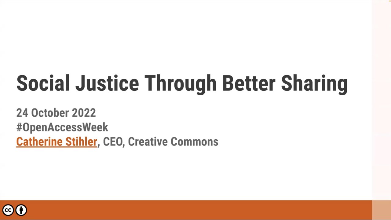 Open Climate Campaign: Social Justice through Better Sharing
