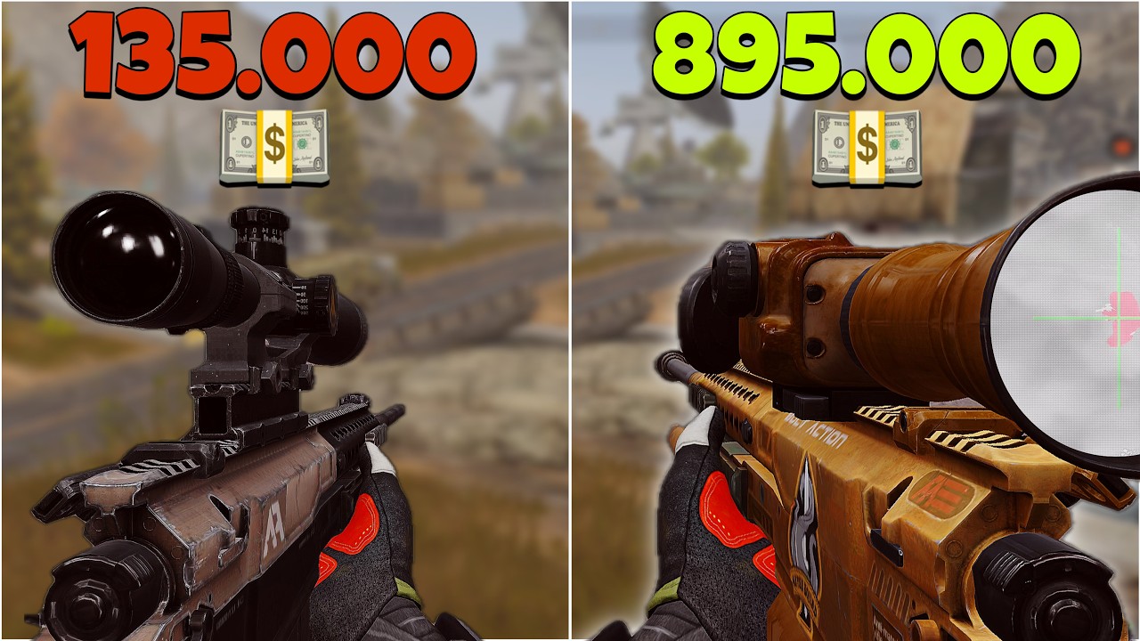 $135.000 vs $895.000 AX50 🤨Sniper in Arena Breakout