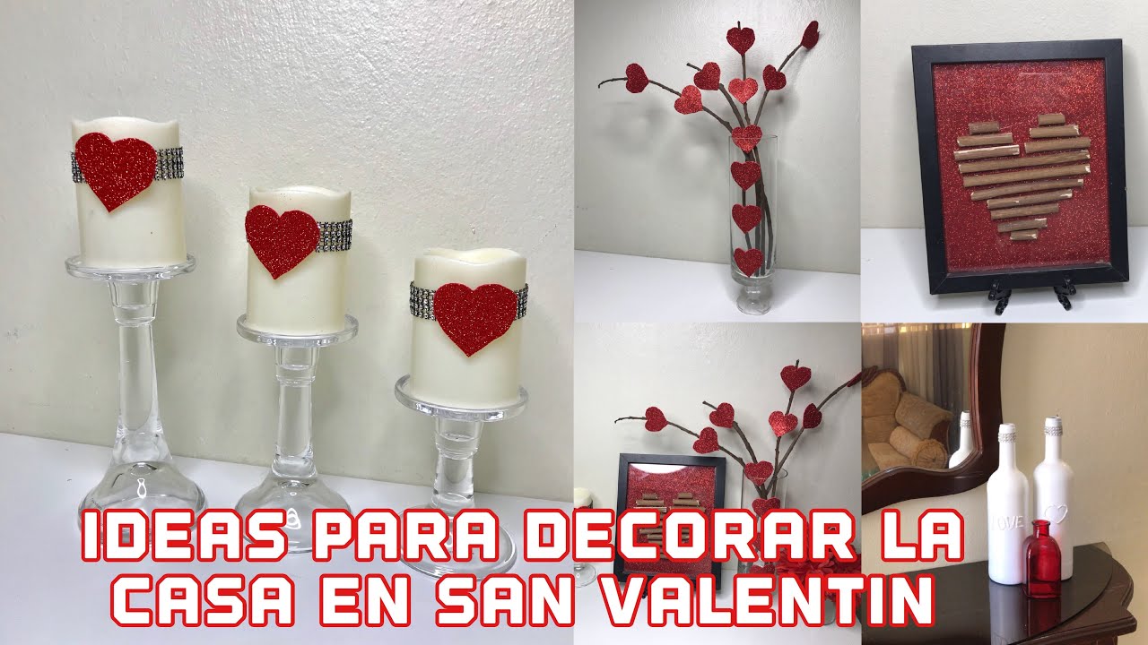 5 IDEAS PARA DECORAR TU CASA PARA SAN VALENTíN 💕💕 | 5 DIYs FACILES Y ECONOMICOS