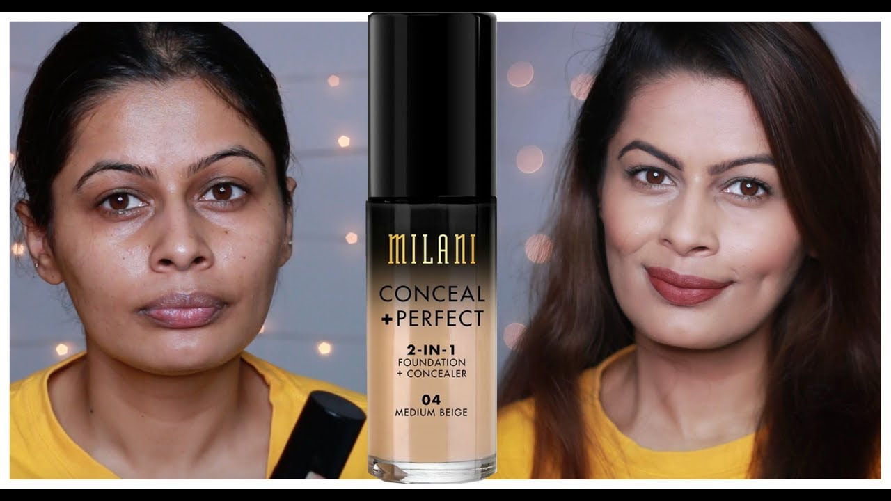 Milani Conceal + Perfect 2-In-1 Foundation + Concealer Review | Wear Test 8Hours | First impressions