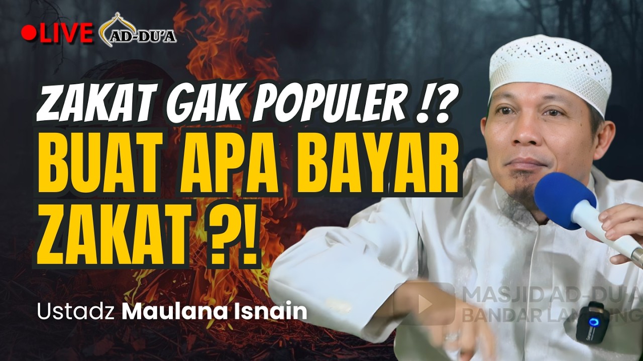 🔴[LIVE] CARA BAYAR ZAKAT YANG BENAR⁉️ - Ustadz Maulana Isnain #masjidaddua