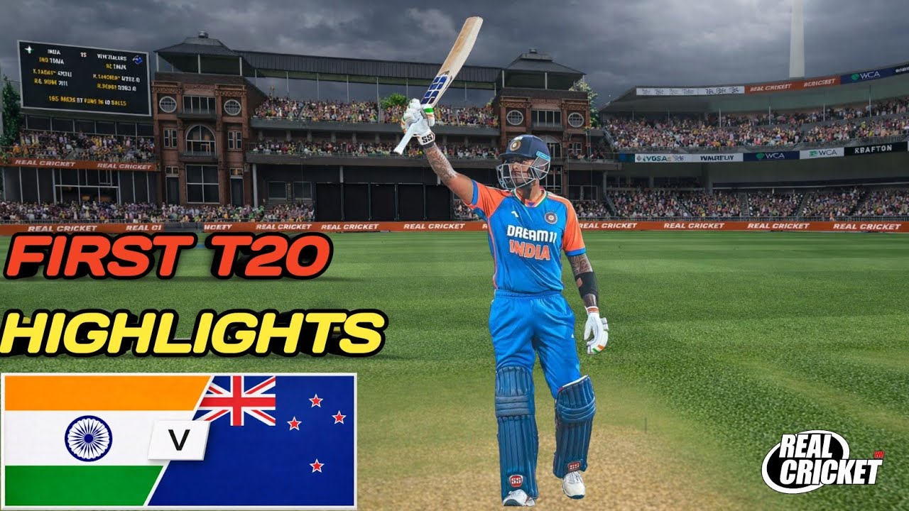 India vs New Zealand 1st T20 Match 2026 IND vs NZ Real Cricket Gameplay #gaming 