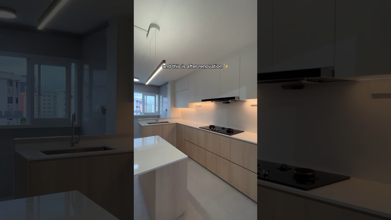 3-room HDB resale Reno Transformation 😍 #renosg #singaporehomes #designandbuild #sghome