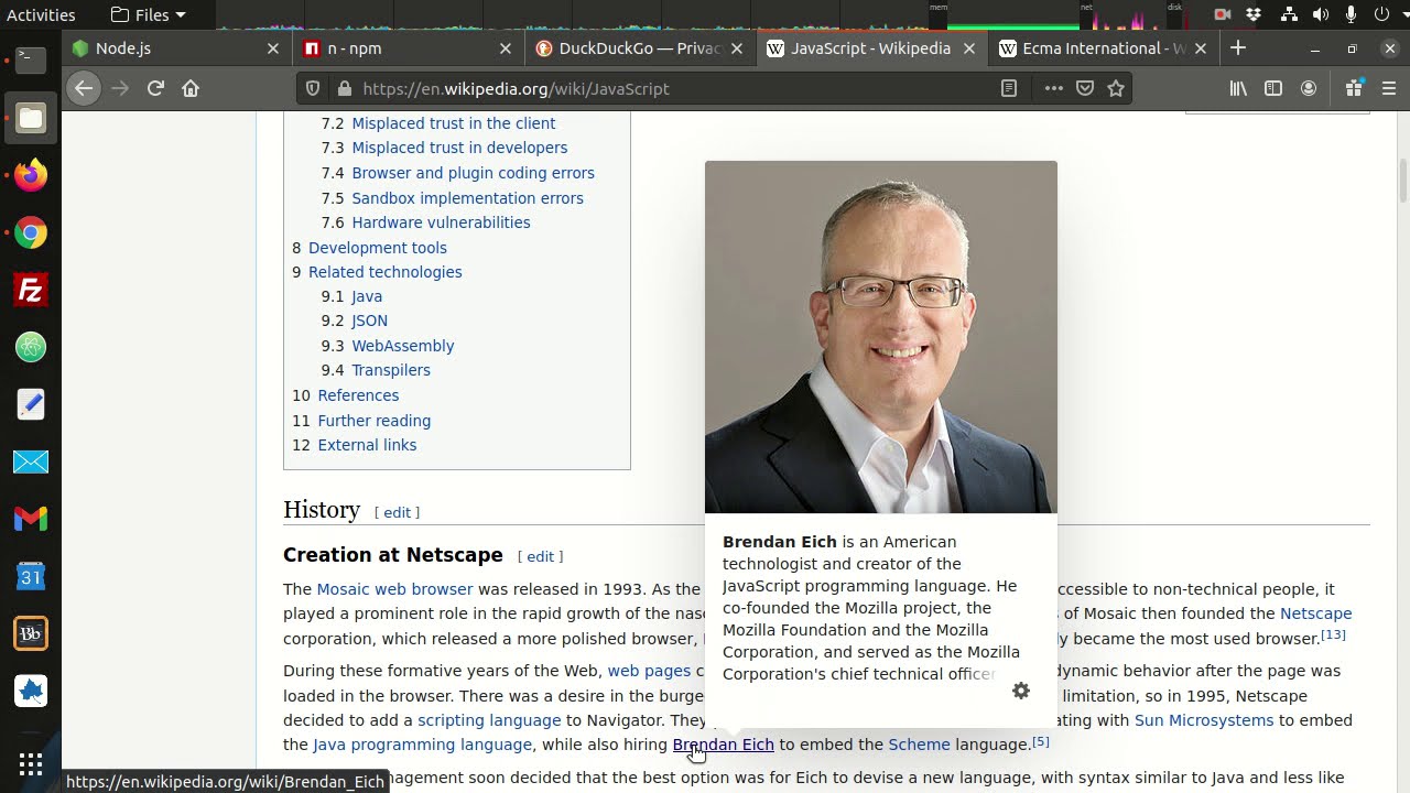 Introduction to JavaScript - Part 1 - JavaScript History and Engines