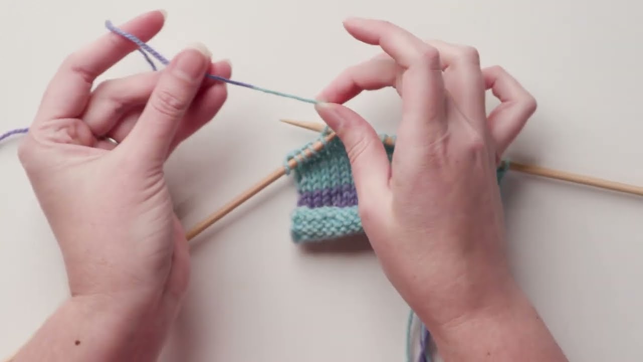 Joining Colors with a Spit Splice in Knitting