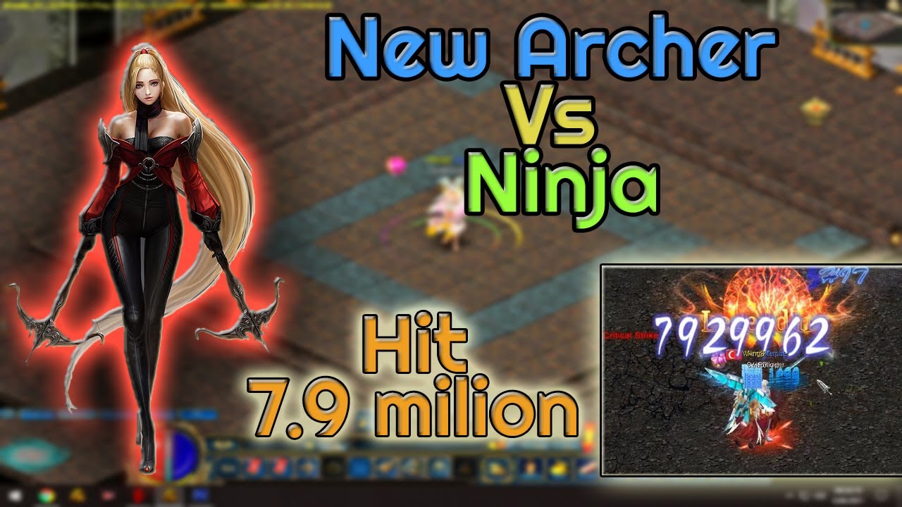 ConquerOnline ~ New EpicArcher Vs Ninja Testing Arena, Hit Melle 7.9 Million to human ~ Royalty_EU_O