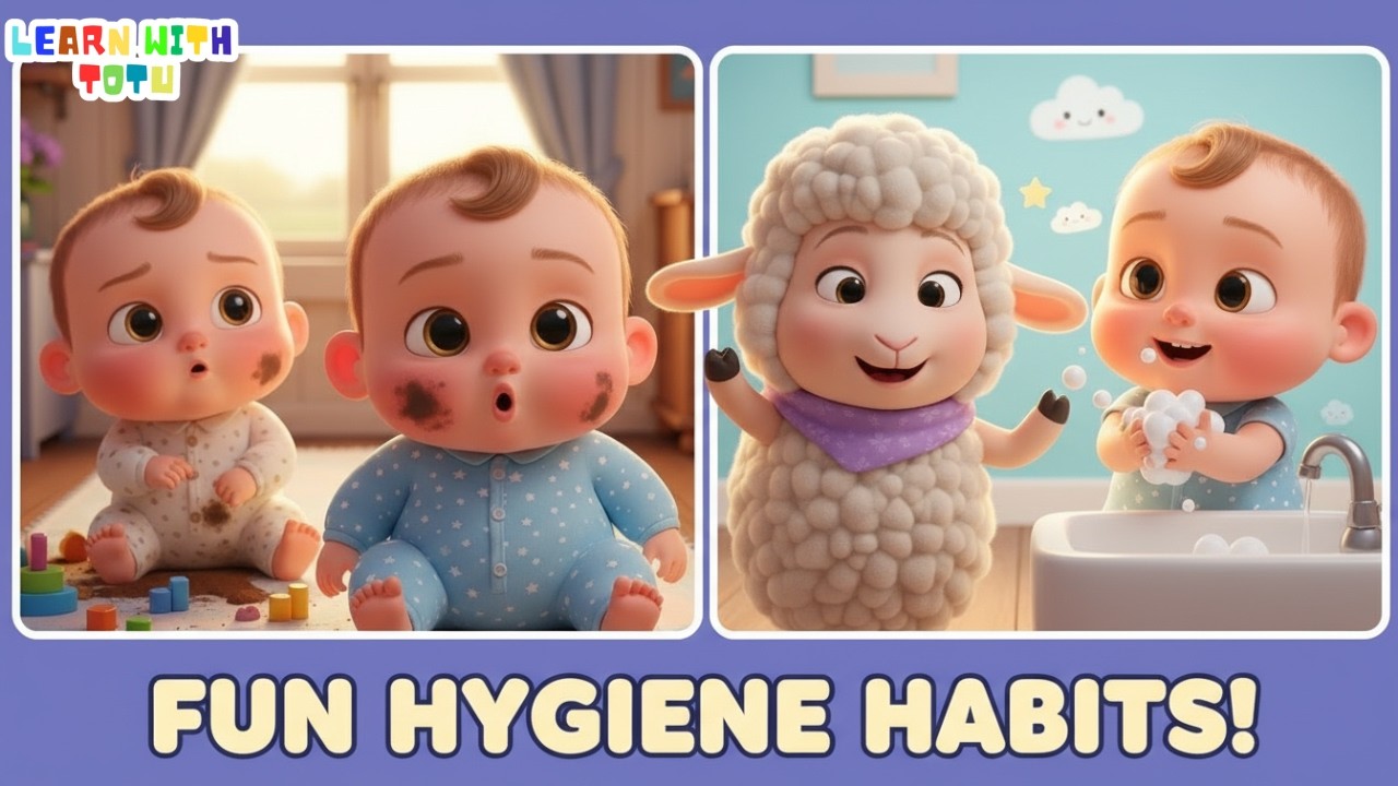 Baby Hygiene Habits Song 👶🐑 Kids Learning Video