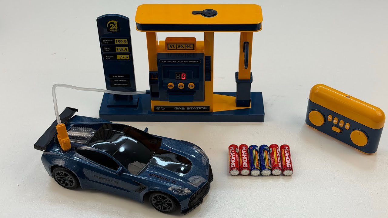 Unboxing cool RC super sports car, vintage RC tractor, urban RC transport truck, 3D gear police car