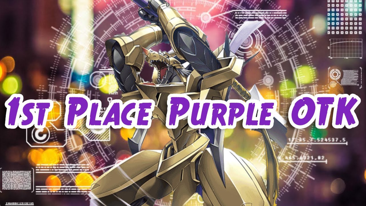 Digimon TCG: 1ST PLACE Purple OTK CresGarurumon Deck Profile (BT5 English Battle of Omni)