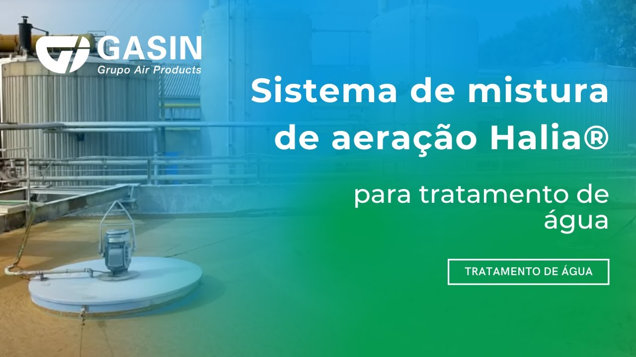 Sistema de mistura de aera&ccedil;&atilde;o Halia&reg; para tratamento de &aacute;gua