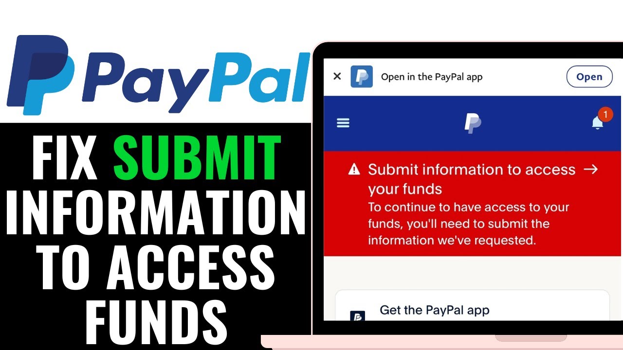 How To Fix Submit Info To Access Funds In PayPal 2025 (EASY GUIDE)
