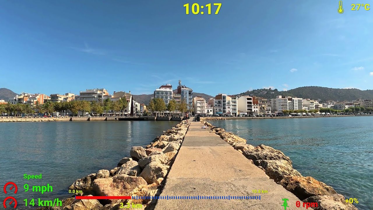 30 minute Indoor Cycling Fat Burning Workout Sunshine Beach Garmin 4K Video