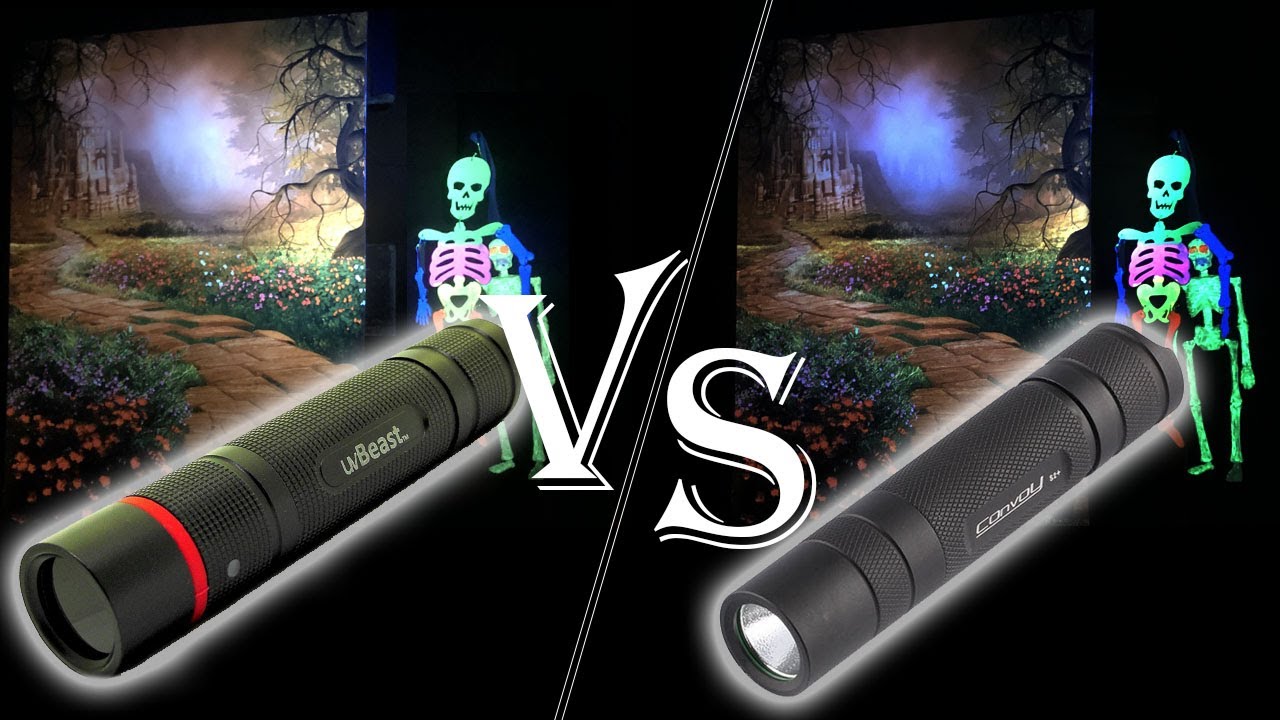 UV Beast V3 Mini VS Convoy S2+ 365nm UV Flashlight Comparison