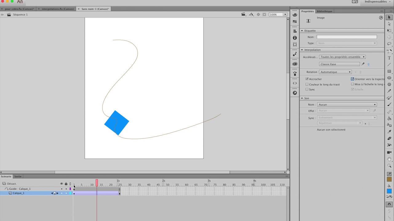 TUTORIEL ANIMATE créer un guide de mouvement