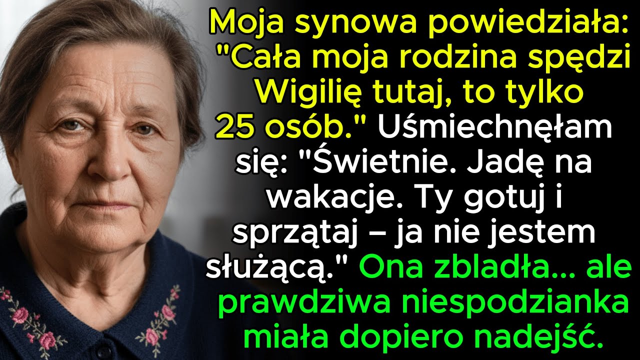 Synowa zapowiedziała, że na Wigilię przyjedzie 25 krewnych? Świetnie — ja wybieram podróż!