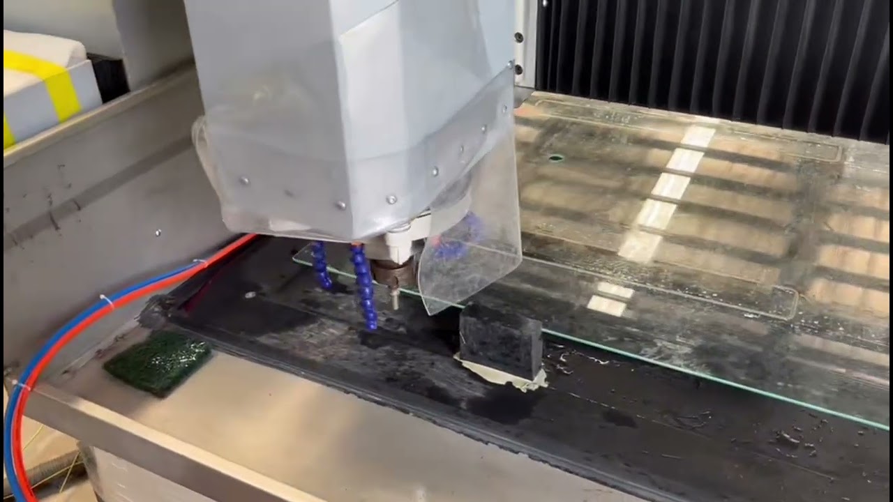 6、 tools location and holes processing parameter setting - Glass cnc milling machine use manual