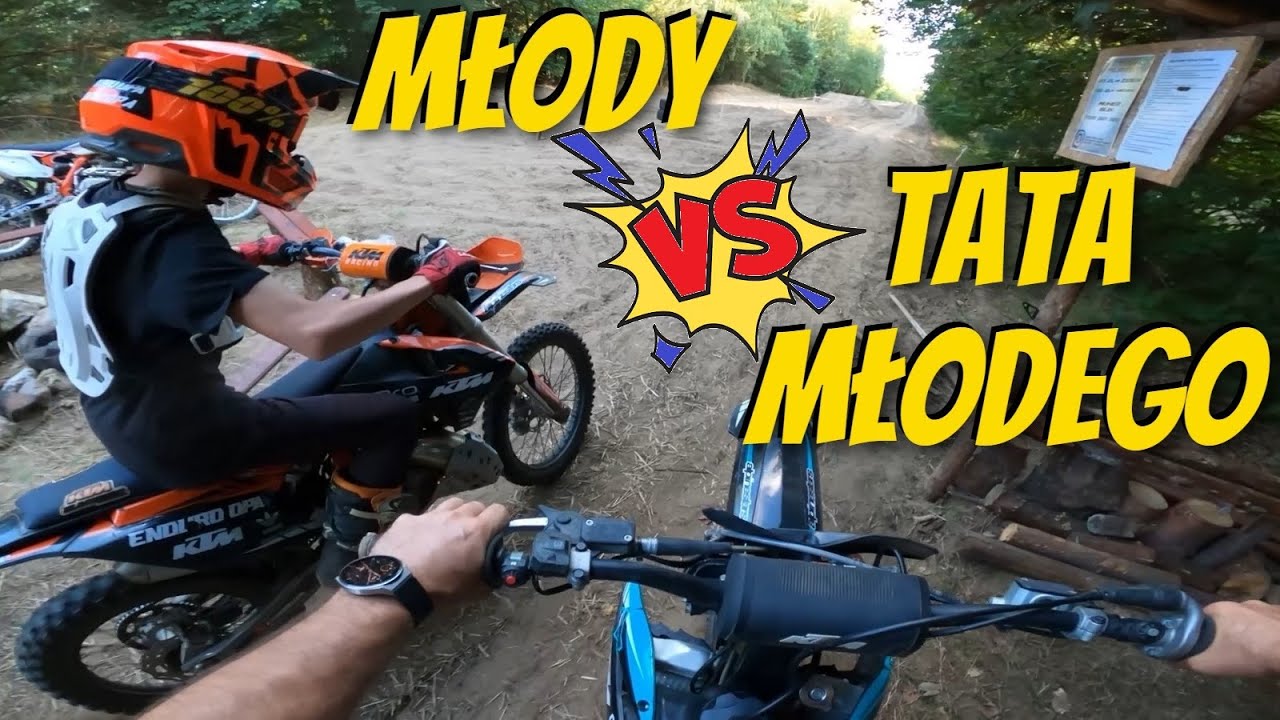 WYŚCIG NA TORZE - Młodego Tata na moim KTM SXF 250 VS Młody Dawid na KTM SX 85