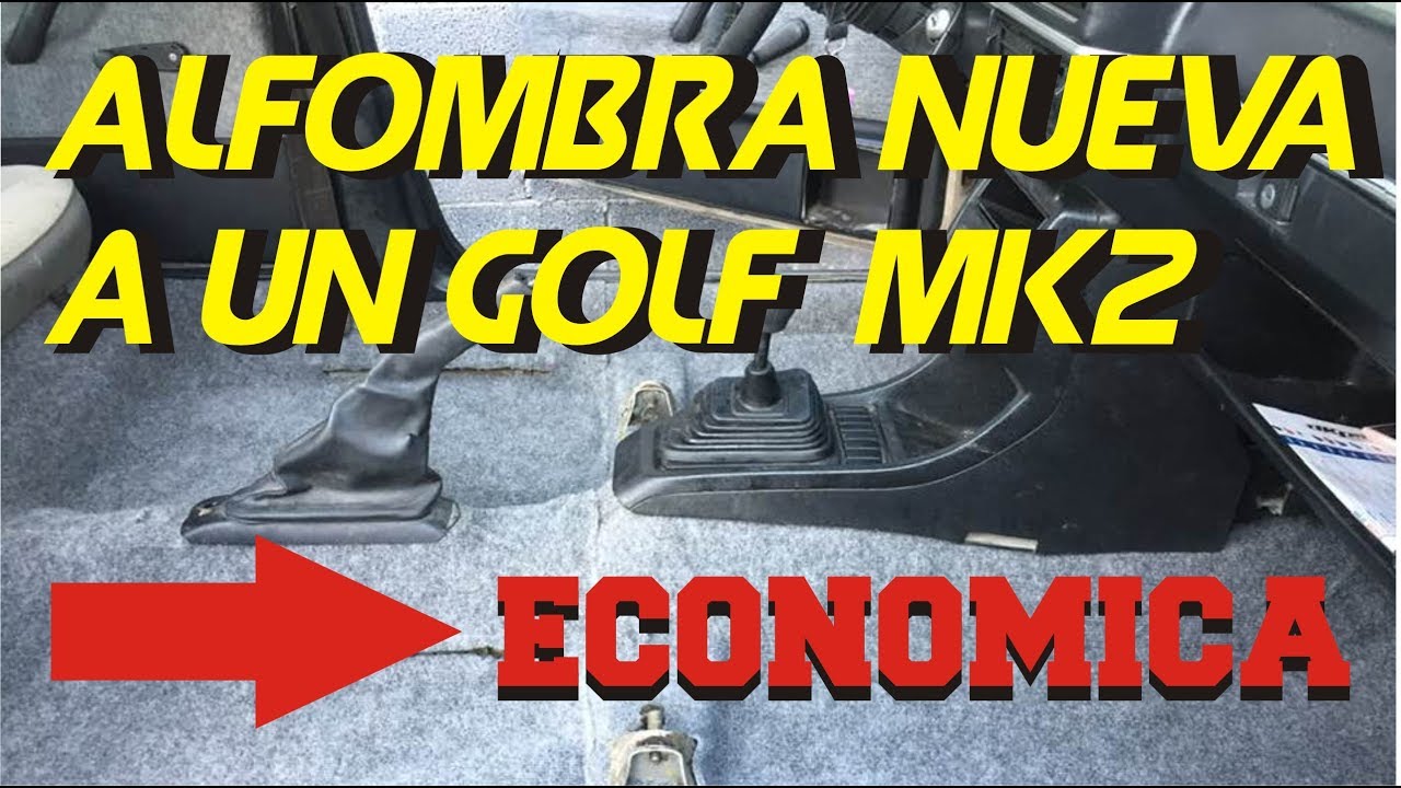 COMO PONER ALFOMBRA NUEVA A UN GOLF MK2/A2  TAPIZANDO Restauración