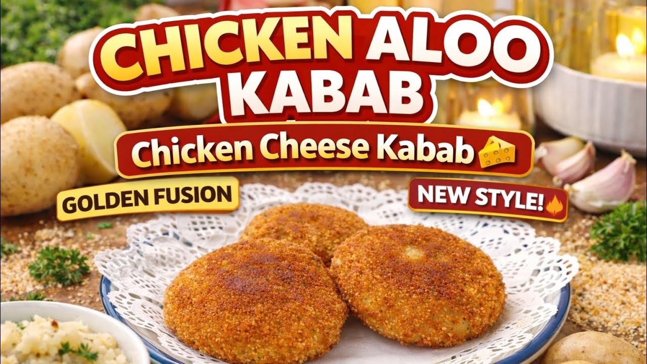 Chicken kabab|crispy outside cheesey inside|shami kabab|Pakistani kabab recipe 