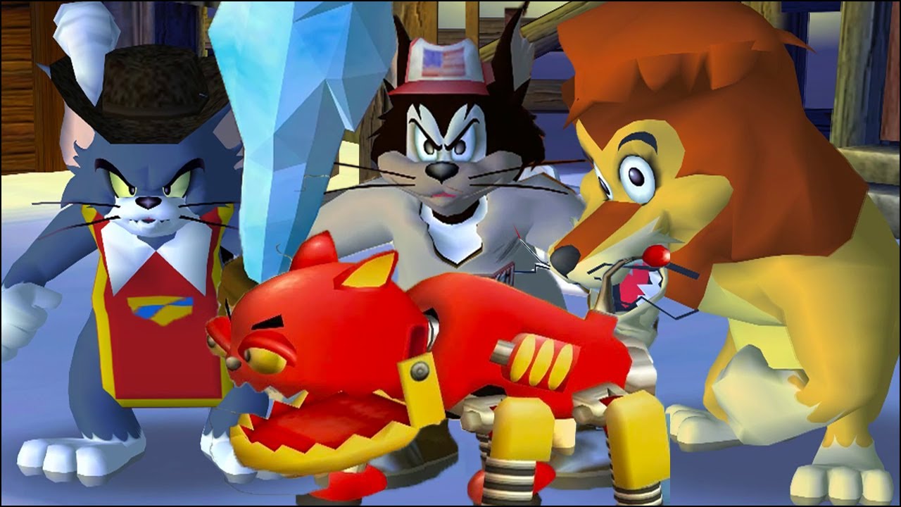 Tom and Jerry in War of the Whiskers HD Tom Vs Lion Vs Robot Cat Vs Butch (Master Difficulty)