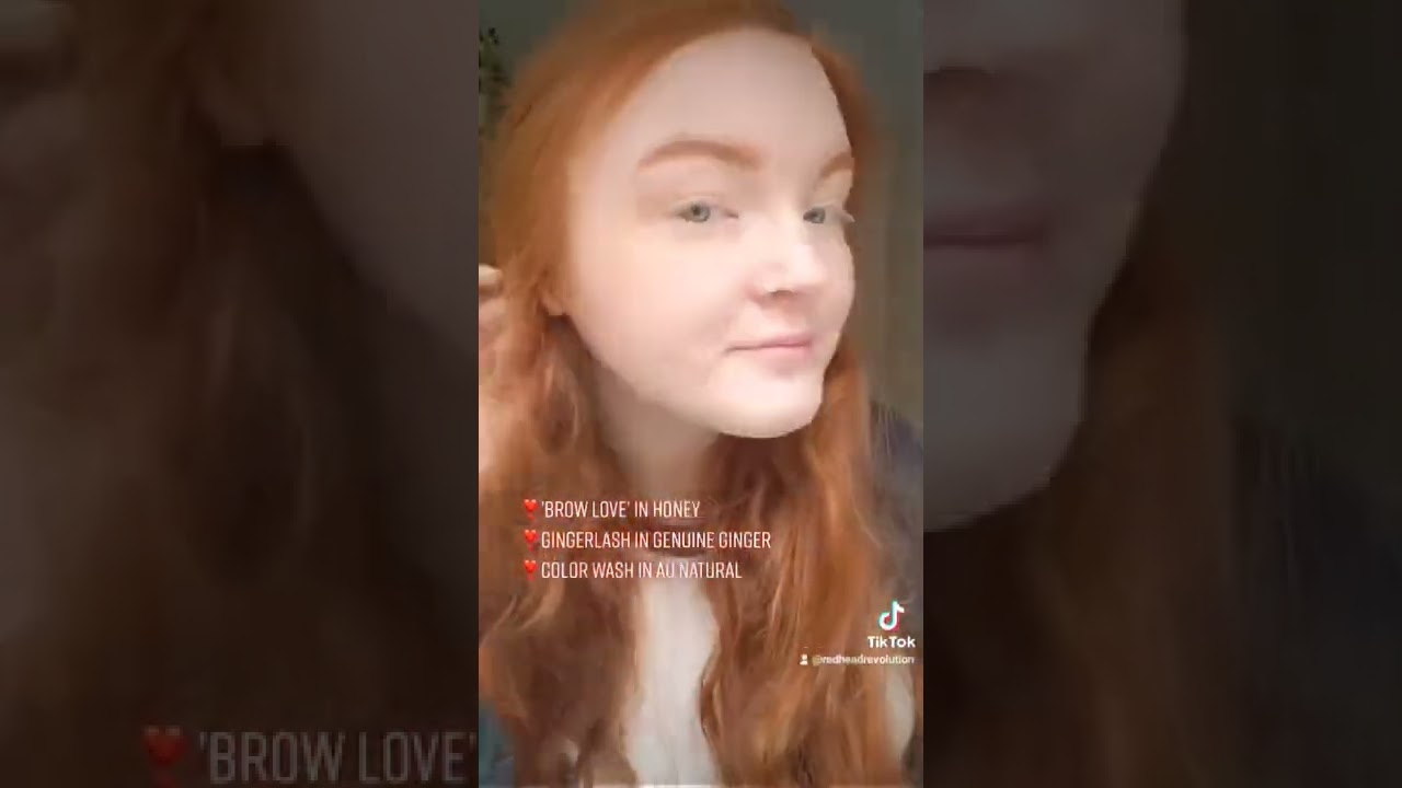 A natural redhead makeup look