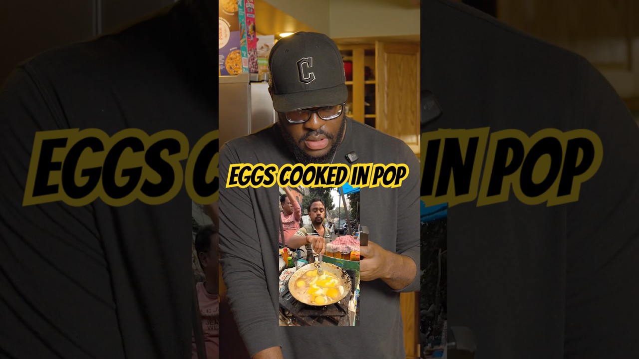 Indian Eggs cooked in POP?! I tried it! #foodie #travel #recipe