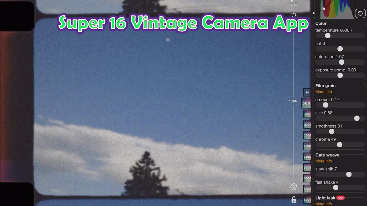 Super 16 -- 16mm Vintage Camera iPhone App 🎦 AppFinders