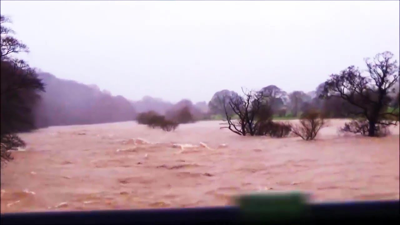 River Lune burst its banks Storm Desmond