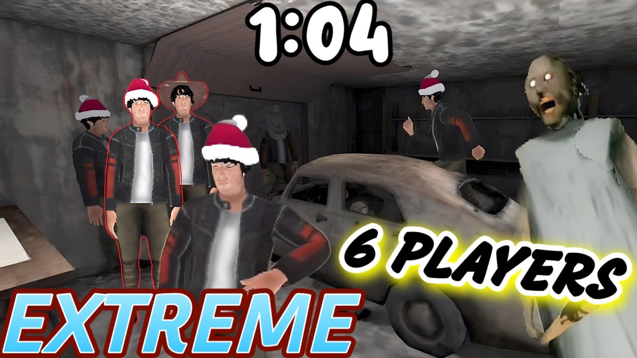 Granny - Speedrun (1:04), 6 Players in Extreme Multiplayer Car Escape, WR With Glitches