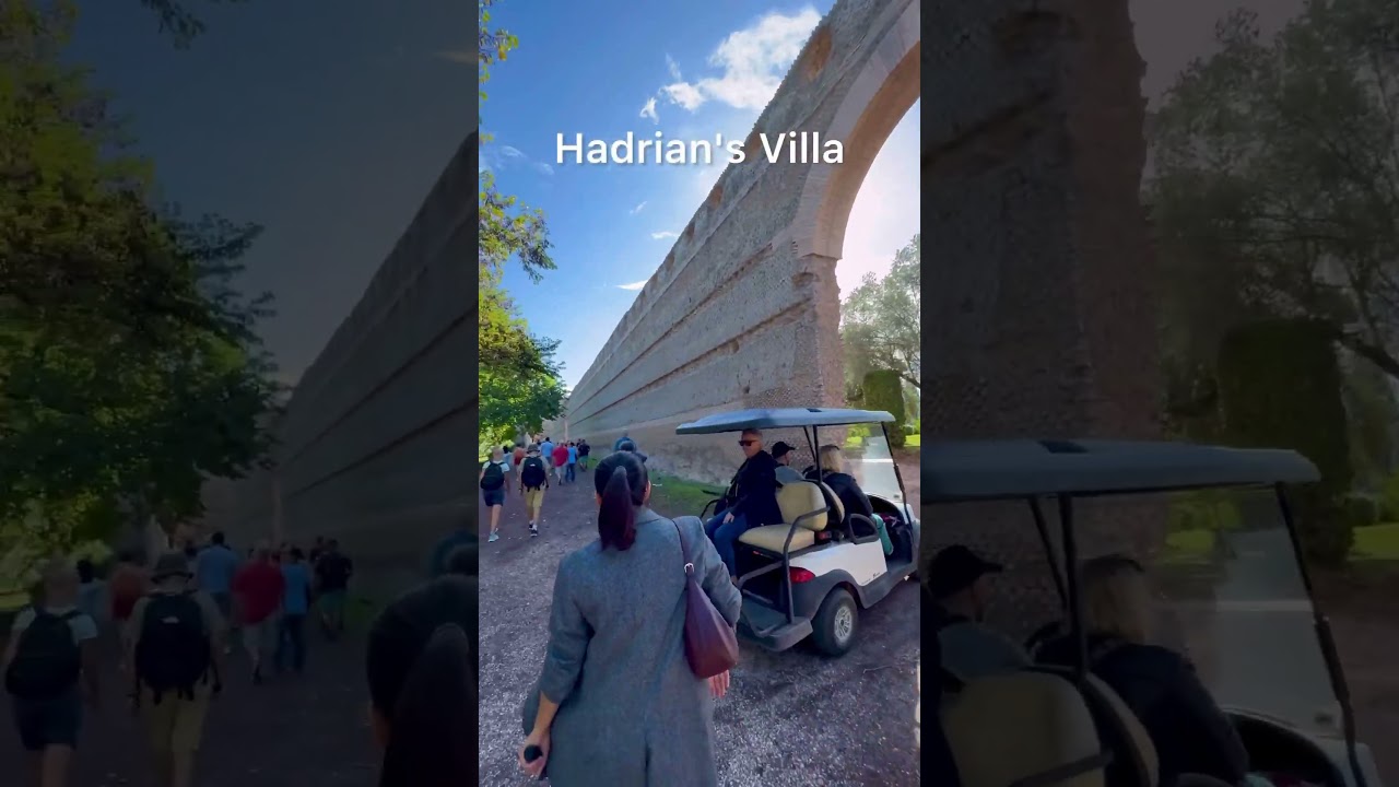Part 1 of exploring the Villa of Hadrian outside of Rome #daytripfromrome #unescoworldheritage