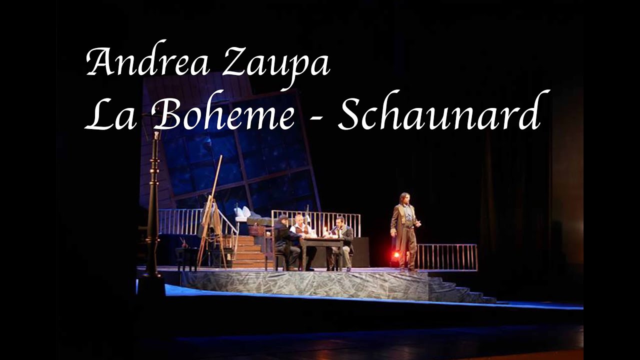 Schaunard - Andrea Zaupa Baritone - “La banca di Francia ...” Rehearsals 2018